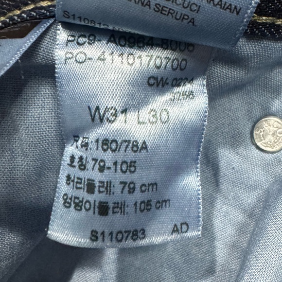 NWT LEVI’S Low Pro Straight Jean in Dark Wash 31 - Picture 8 of 11